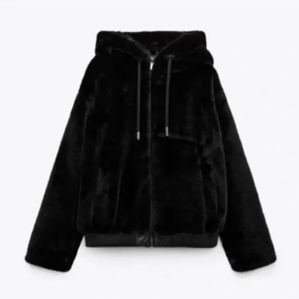 Zara Hooded Bomber Jacket